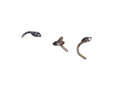 DNL 3x Oval Curved Nose Rings