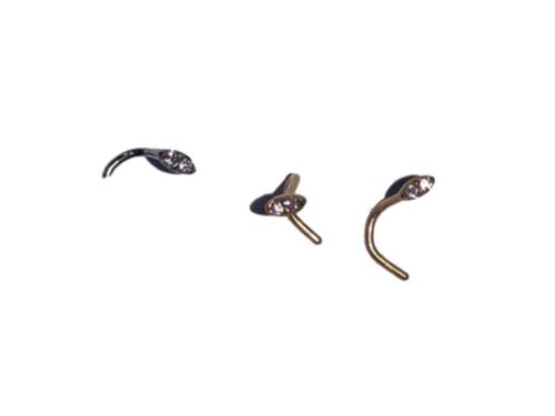 DNL 3x Oval Curved Nose Rings