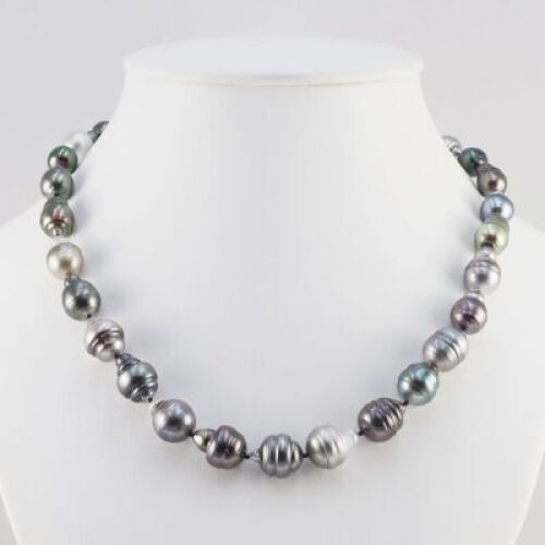 Single Strand Tahitian Pearl Graduated Necklace
