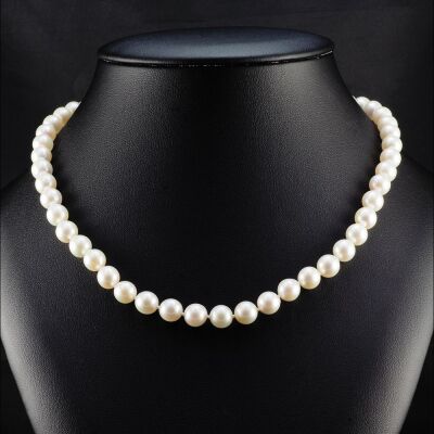 Natural Akoya Pearl Uniform Necklace 7.5 - 8.0mm