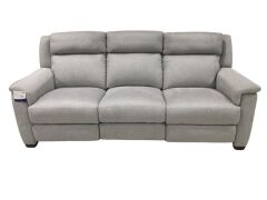 Dover II 3 Seater Fabric Electric Recliner Sofa - 2