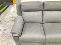 Dover II 3 Seater Fabric Electric Recliner Sofa - 4