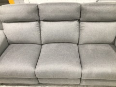 Dover II 3 Seater Fabric Electric Recliner Sofa - 5
