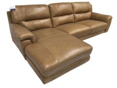 Dion 2.5 Seater Leather Modular with Chaise - 2