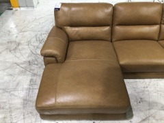 Dion 2.5 Seater Leather Modular with Chaise - 6