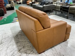 Melbourne Petite 2 Seater Leather Sofa - 3