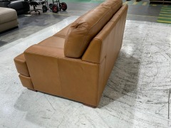 Melbourne Petite 2 Seater Leather Sofa - 4