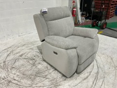 Vancouver Fabric Electric Recliner Armchair - 4