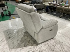 Vancouver Fabric Electric Recliner Armchair - 5