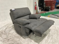 Leroy Fabric Recliner Armchair - 9