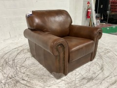 Cambridge Leather Armchair - 3
