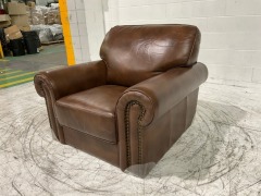 Cambridge Leather Armchair - 6