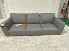 Heston 3 Seater Fabric Sofa - 2
