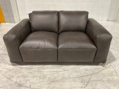 Softy 2 Seater Leather Sofa - 3