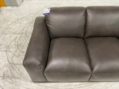 Softy 2 Seater Leather Sofa - 4