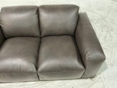 Softy 2 Seater Leather Sofa - 5