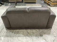 Softy 2 Seater Leather Sofa - 8