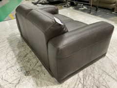 Softy 2 Seater Leather Sofa - 9