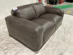 Softy 2 Seater Leather Sofa - 11
