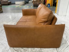 Zephyr 2 Seater Leather Sofa - 6