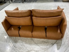 Zephyr 2 Seater Leather Sofa - 7