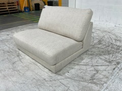 Zara Petite 3 Seater Fabric Corner Modular Lounge with terminal - 11