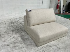 Zara Petite 3 Seater Fabric Corner Modular Lounge with terminal - 14