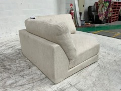 Zara Petite 3 Seater Fabric Corner Modular Lounge with terminal - 21