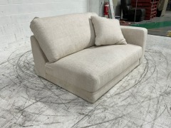 Zara Petite 3 Seater Fabric Corner Modular Lounge with terminal - 26