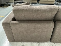 Zara Petite Fabric Modular Lounge with Chaise - 9