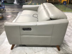 2 Seater Leather Electric Recliner Sofa - 4