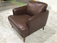 Zane Leather Armchair - 3