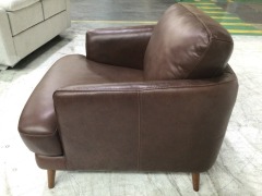 Zane Leather Armchair - 4