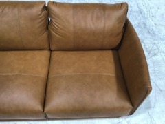 Zephyr 2 Seater Leather Sofa - 4