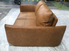 Zephyr 2 Seater Leather Sofa - 7