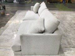 3 Seater Fabric Sofa - 6