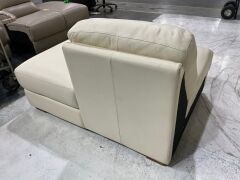 Melbourne 3 Seater Leather Corner Lounge with Chaise - 8