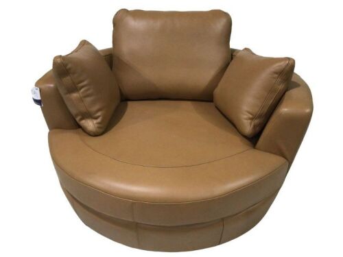 Snuggle Leather Swivel Chair