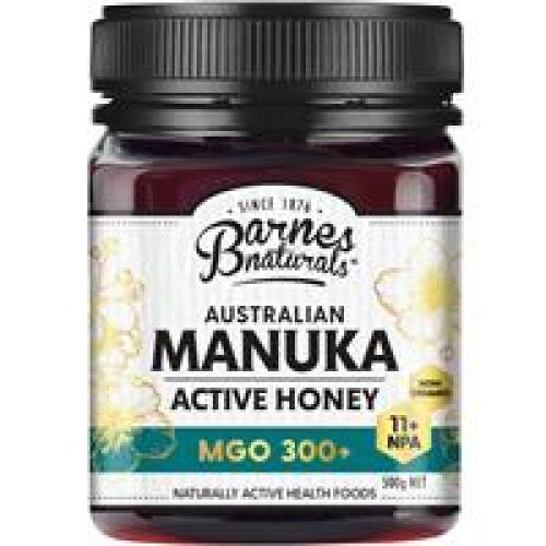 3 x Barnes Naturals Australian Manuka Honey 500g MGO 300+