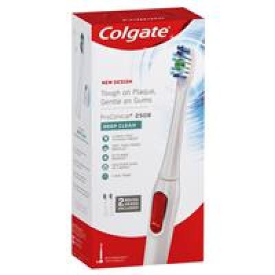 4 x Colgate ProClinical 250R Deep Clean Rechargeable Electric Toothbrush with 2 Brush Heads