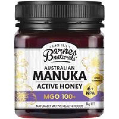 2 x Barnes Naturals Australian Manuka Honey 1kg MGO 100+