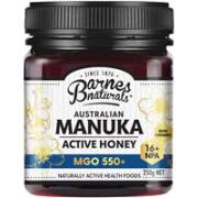 2 x Barnes Naturals Australian Manuka Honey 250g MGO 550+