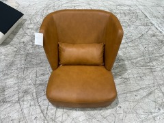 Havana Accent Leather Chair - 2