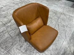 Havana Accent Leather Chair - 6