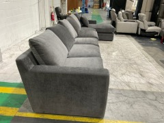 Newport Fabric Modular Lounge with Chaise - 3