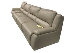 Carlton 4 Seater Leather Electric Recliner Sofa