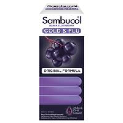 5 x Sambucol Cold & Flu Syrup 250ml