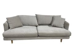 2.5 Seater Fabric Sofa with Oak Legs