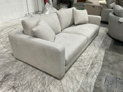 Zara 3 Seater Fabric Sofa - 2