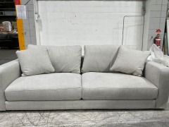Zara 3 Seater Fabric Sofa - 3